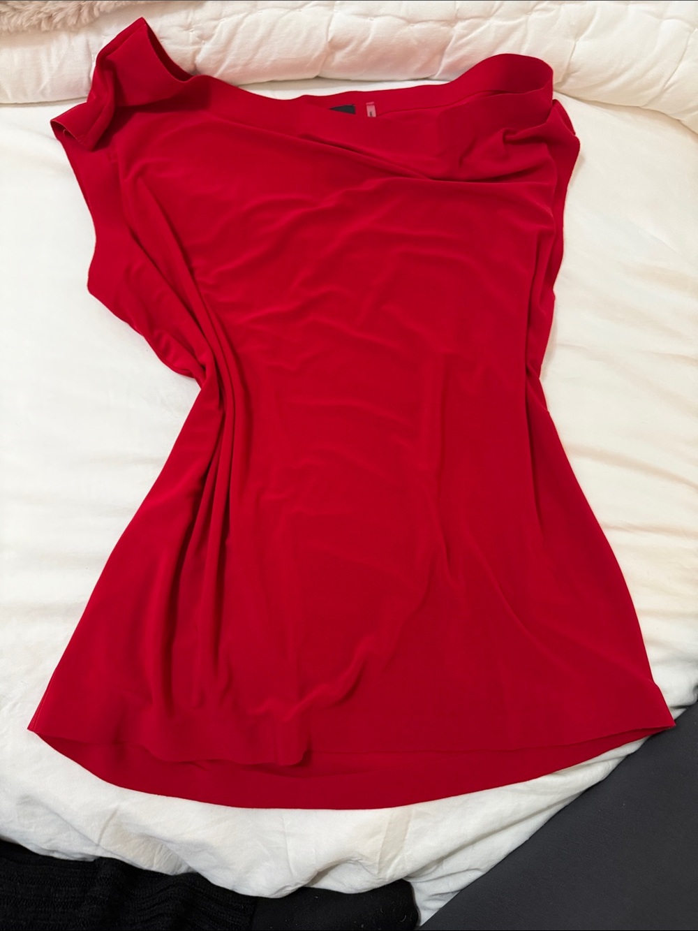 Norma Kamali Bright Red Sleeveless Tank